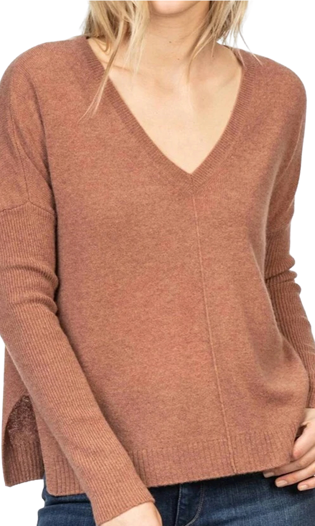 Halogen v neck cashmere clearance sweater